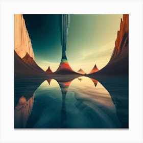 Abstract Landscape - Abstract Stock Videos & Royalty-Free Footage Canvas Print