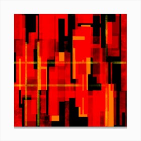 Abstract Red and Orange Canvas Print