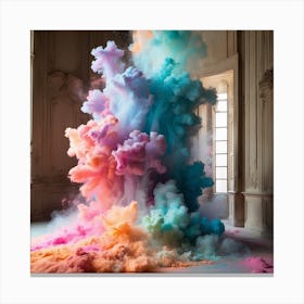 Color overlapping Canvas Print