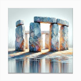 Stonehenge Mystical Worldwonder - Painting Canvas Print