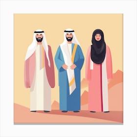 Arab Family (17) Canvas Print