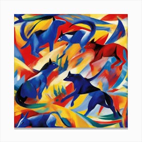 Franz Marc inspired painting 5 Canvas Print