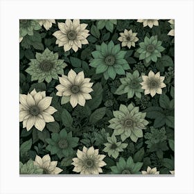 Floral Wallpaper 2 Canvas Print