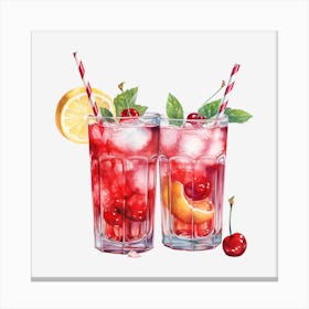 Cherry Iced Tea 9 Canvas Print