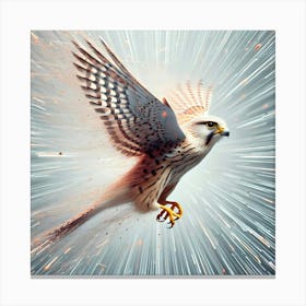 Falcon In The Sky Creative Color Abstract Paint Canvas Print