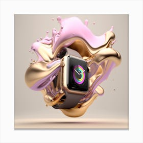 Apple Watch Splash 1 Canvas Print