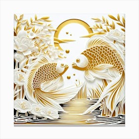 Golden fish 5 Canvas Print