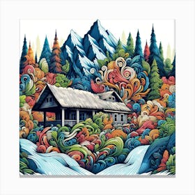 House In The Forest 1 Canvas Print