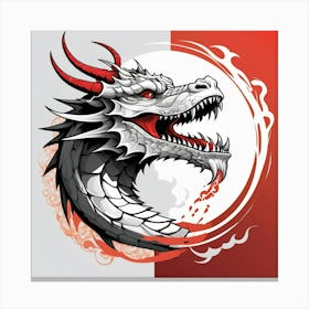 Dragon Head Canvas Print