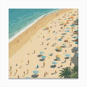 Day At The Beach 1 Canvas Print