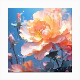 Pink Roses Canvas Print