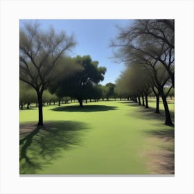 Pintoresco Camino En El Bosque Canvas Print