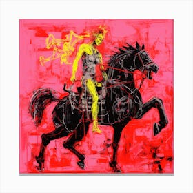 'The Woman On The Horse' Canvas Print