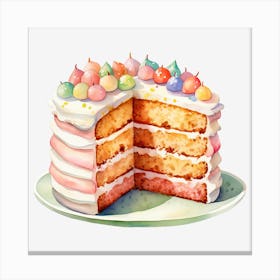 Birthday Cake 1 Canvas Print