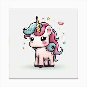 Cute Unicorn 492 Canvas Print