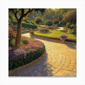 Garden Path Canvas Print