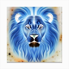 The Lion in Negative Canvas Print