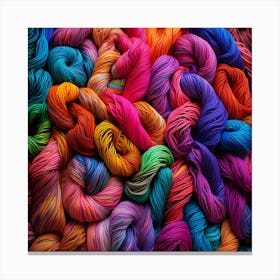 Colorful Yarn Canvas Print