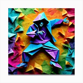 Origami Dj Canvas Print