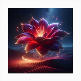 Lotus Flower In The Desert Canvas Print