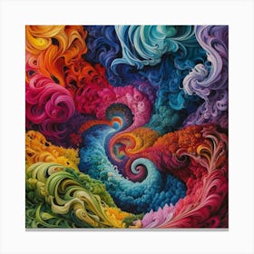 Swirls Of Color 1 Canvas Print