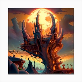 Spooky Castle Canvas Print