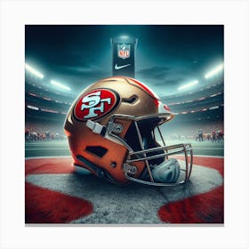 San Francisco 49ers Helmet Canvas Print