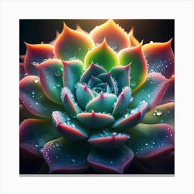 Succulent Flower 2 Canvas Print