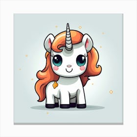 Cute Unicorn 428 Canvas Print