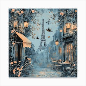 Paris Eiffel Tower 5 Canvas Print