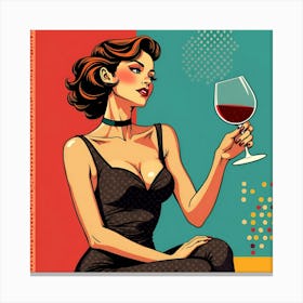 Pop women Art Canvas Print