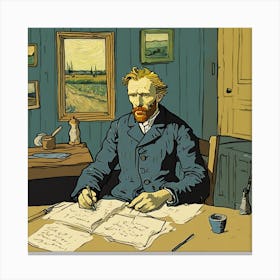 Portrait Of Van Gogh 3 Canvas Print