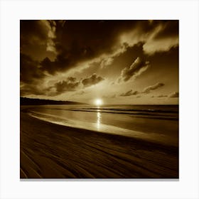 Sunset At The Beach 601 Canvas Print