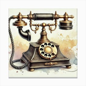 Vintage Telephone Canvas Print