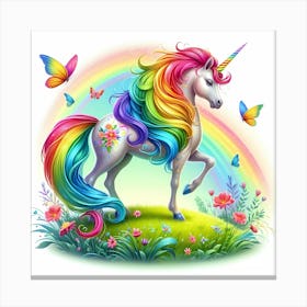 Unicorn Rainbow 2 Canvas Print