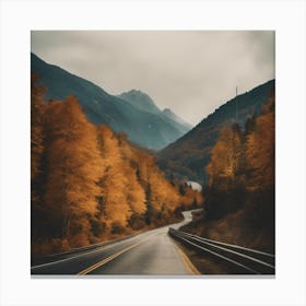 Autumn Road 3 Canvas Print