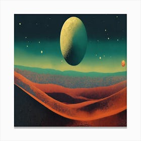 Planets In Space 6 Canvas Print