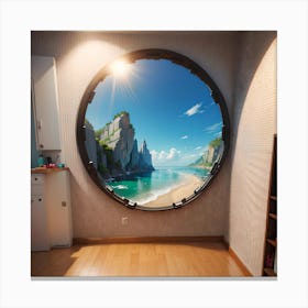 Round Wall Art Canvas Print