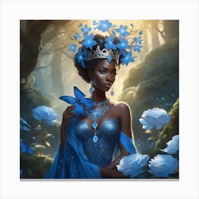 Blue Tiara Canvas Print