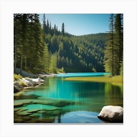 Mountain Lake Canvas Print