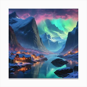 Fantasy Northern Lights 2 Canvas Print
