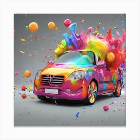 Colorful Car Canvas Print