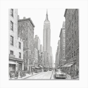 Empire State Building Canvas Print