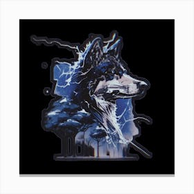 Lightning Wolf Canvas Print