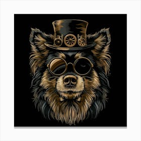 Steampunk Dog 46 Canvas Print