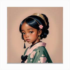 Asian Girl Canvas Print