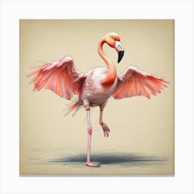 Flamingo 50 Canvas Print