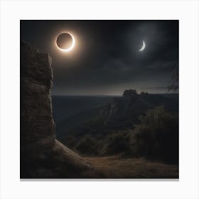 The Twin Eclipse Canvas Print