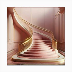 Pink Stairway Canvas Print