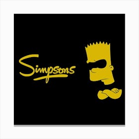 Simpsons Logo Canvas Print